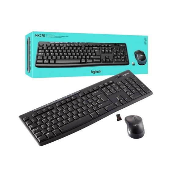 Logitech MK270 Kablosuz Klavye Mouse 920-004525 - Resim 2