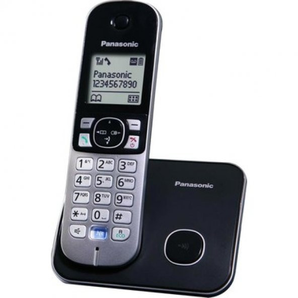 Panasonic 6811 Dect Telefon siyah ürün görseli 1