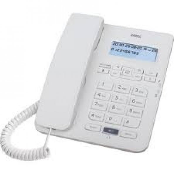 Karel TM145 Ekranlı Masaüstü Telefon BEYAZ ürün görseli 1