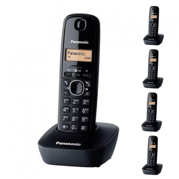 PANASONİC KX-TG 1611 DECT TELEFON 5 Lİ PAKET ürün görseli 1