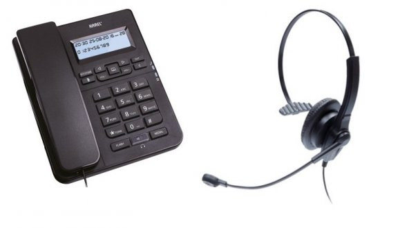 Karel TM145 - KLK214 Kulaklıklı Masaüstü Çağrı Merkezi Telefonu ürün görseli 1