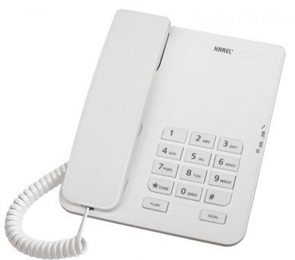 Karel TM140 Masaüstü Kablolu Telefon Beyaz ürün görseli 1