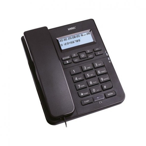 Karel TM145 Ekranlı Masaüstü Telefon Siyah ürün görseli 1