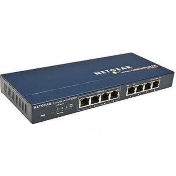 Netgear Fs108Peu 8 Portlu 10/100 Fast Ethernet Switch 4 Port ürün görseli 1