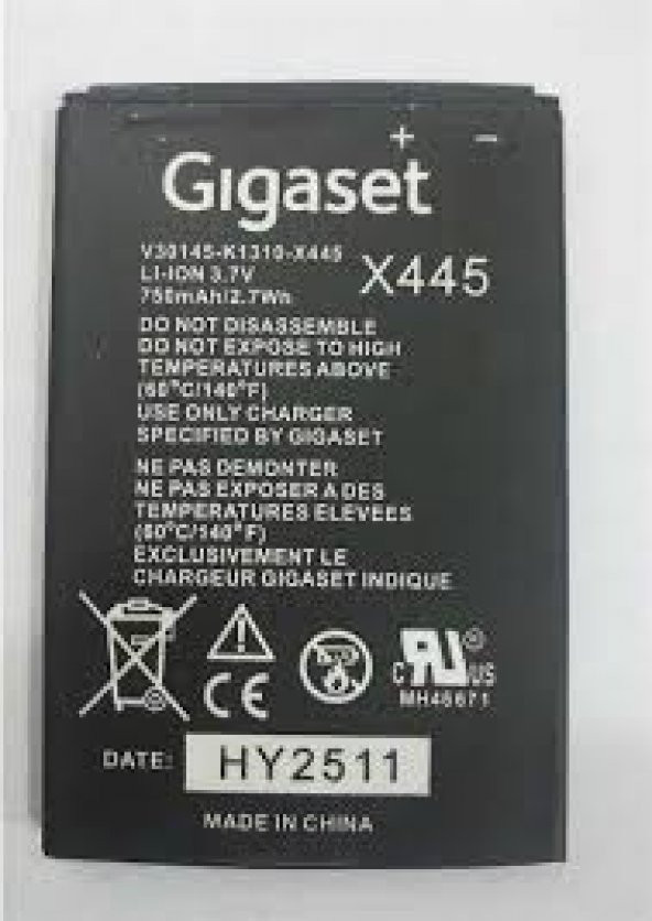 Gigaset Sl400 Sl 450 Batarya V30145-K1310-X445 ürün görseli 1