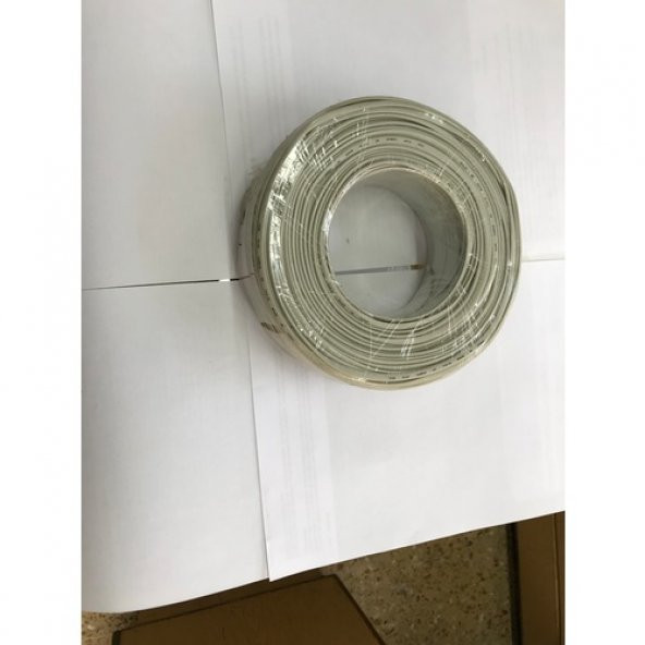 Telefon Kablo 2 Li Gri Flat Köken 100 Metre ürün görseli 1
