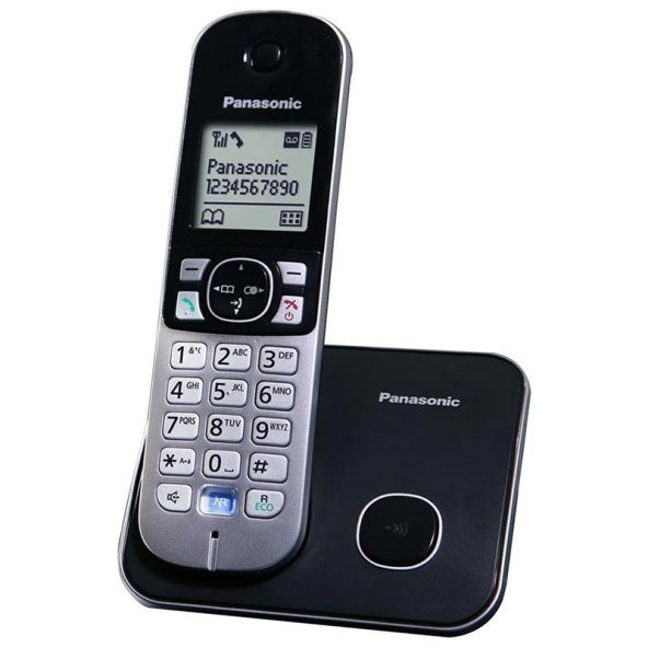 Panasonic KX-TG6811 Dect Telefon Siyah-Gümüş ürün görseli 1