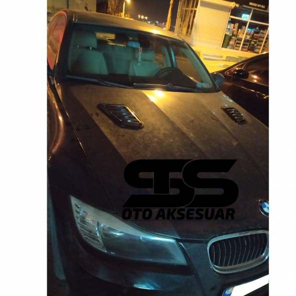 Bmw E90 Uyumlu Piano Black Kaput Üstü Havalandırma Izgarası ürün görseli 1
