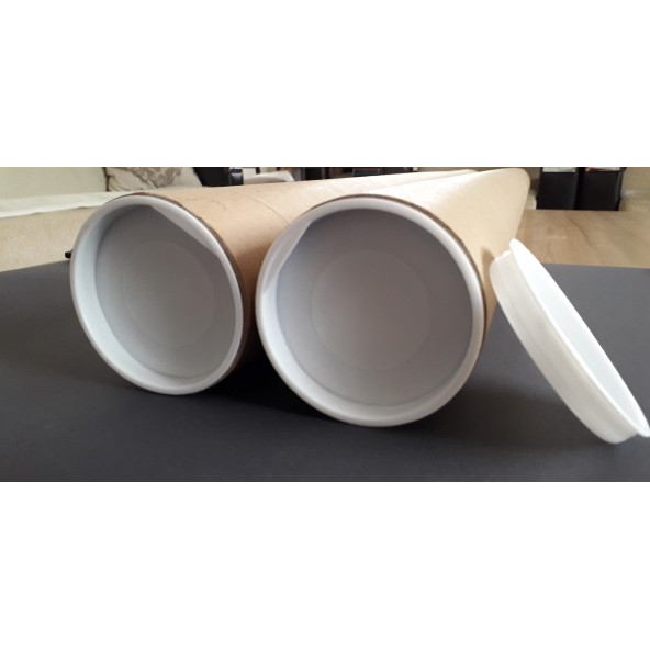 Postüp,Gönderi Tüpü 125x7.5 cm,Karton Rulo 2 Kapaklı,Masura ürün görseli 1