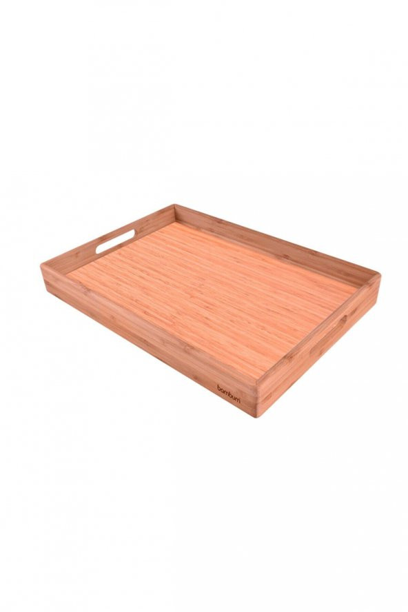 Bambum Marbella Bambu Desenli Tepsi Büyük B1435 ürün görseli 1
