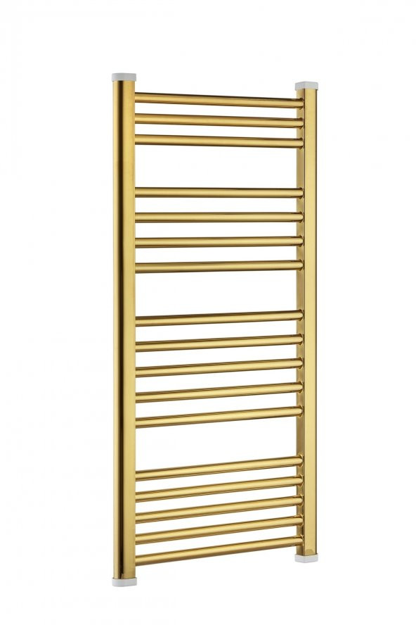 Toprak Havlupan 50 X 70 cm 10 Borulu Düz Gold Renk Titanyum Kaplama Havlupan Radyatör ürün görseli 1