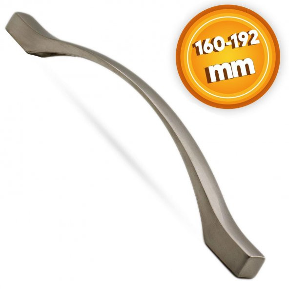 Çekmece Mutfak Dolap Kapak Kulpu Kulbu 160-192 mm İnox Metal Kulp ürün görseli 1