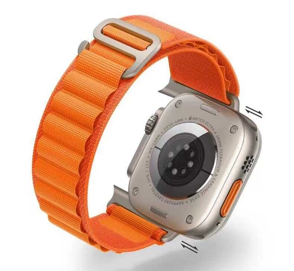 Apple Watch 7 41mm Zore KRD-74 Hasır Kordon - Resim 9