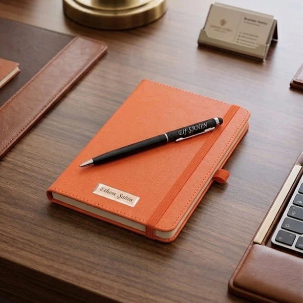 İsme Özel Defter İsme Özel Kalem Seti İsimli Defter Kalem Set ürün görseli 1