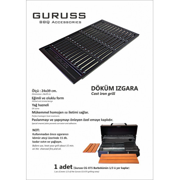 Guruss Döküm Izgara - Resim 2