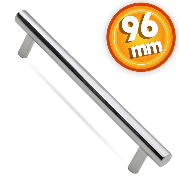 Gül Boylu Mobilya Mutfak Dolap Çekmece Dolabı Metal Kulpu Kulbu Kulpları Parlak Krom (96 MM-9.6 CM) ürün görseli 1
