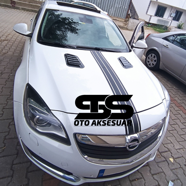 Opel Insignia Uyumlu Piano Black Kaput Üstü Havalandırma Izgarası ürün görseli 1