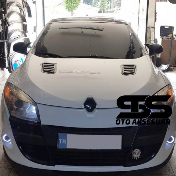Renault Megan 3 Uyumlu Piano Black Kaput Üstü Havalandırma Izgarası ürün görseli 1