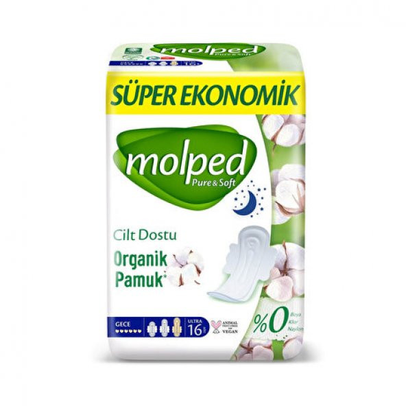 Molped Süper Ekonomik Ped Gece 16X2 32 Adet ürün görseli 1