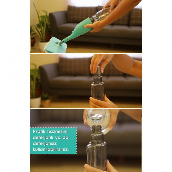 SMARTER SHINY SPREY MOP + YEDEK MOP SET - Resim 4
