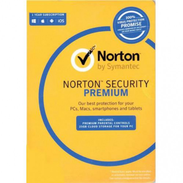 Norton 360 Security Premium Antivirüs Güvenlik Yazılımı 10Pc 90gün ürün görseli 1