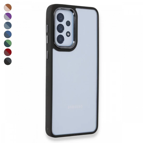 Samsung Galaxy A53 5G Kılıf Luna Lens Kamera Çerçeveli Silikon Kapak ürün görseli 1