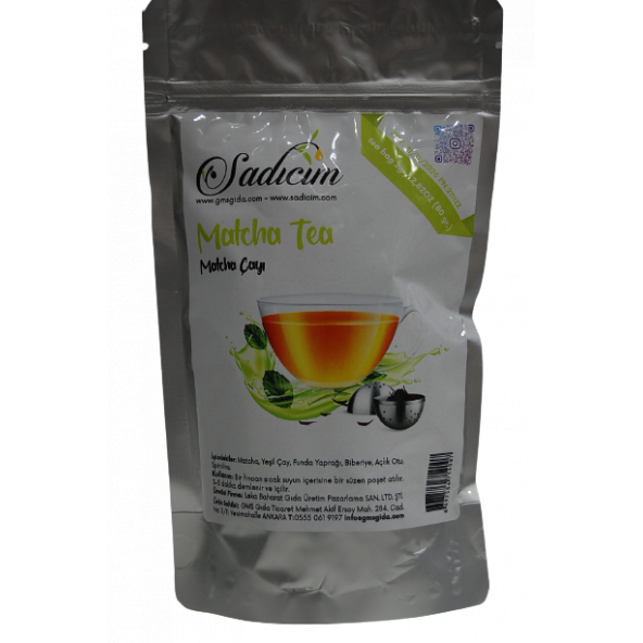 Sadıcım Matcha Tea (Matcha Çayı) 80 Gr Süzen Poşet - Resim 2