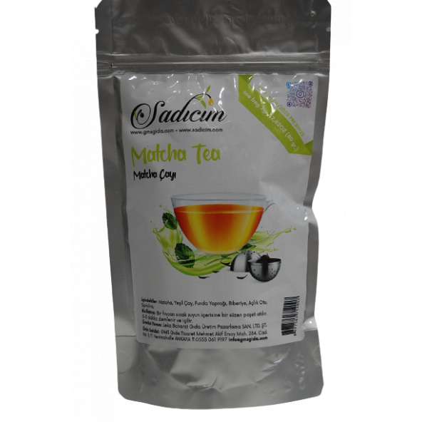 Sadıcım Matcha Tea (Matcha Çayı) 80 Gr Süzen Poşet - Resim 4