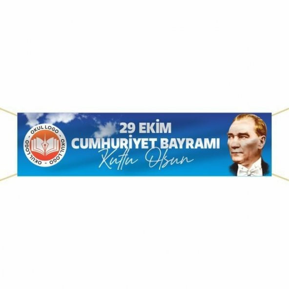 29 Ekim Cumhuriyet Bayramı Pankartı - 002 ürün görseli 1