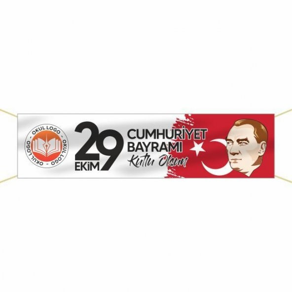 29 Ekim Cumhuriyet Bayramı Pankartı - 005 ürün görseli 1