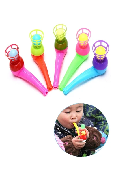 Saksafon Pipet Top Üfleme Oyunu Popit Eğitici Oyuncak - 1 adet ürün görseli 1