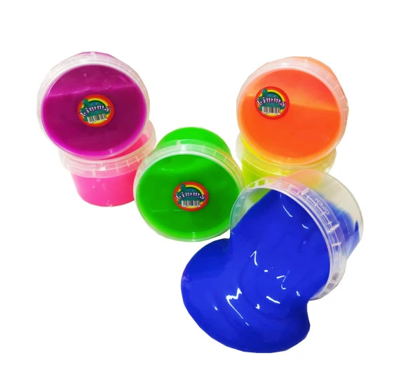 Limmy Slime Oyun Jeli Yuvarlak Kutu Polymer Slime Eğitici Oyun Seti 6'lı Set 170gr ürün görseli 1