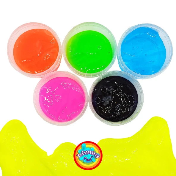 Slime Oyun Jeli Yuvarlak Kutu Yumtoys Polymer Slime Eğitici Oyun- 6 adet ürün görseli 1