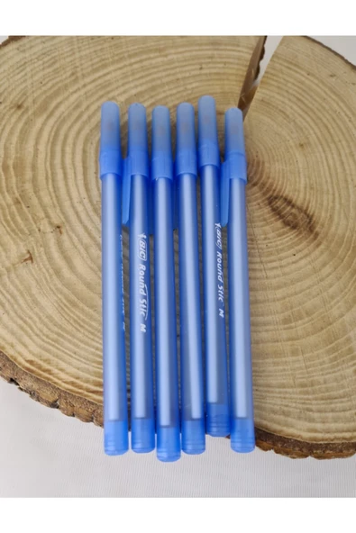 Round Stic Mavi 6 Lı Tükenmez Kalem ürün görseli 1