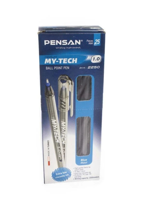 My-tech Tükenmez Kalem Mavi 25'li ürün görseli 1