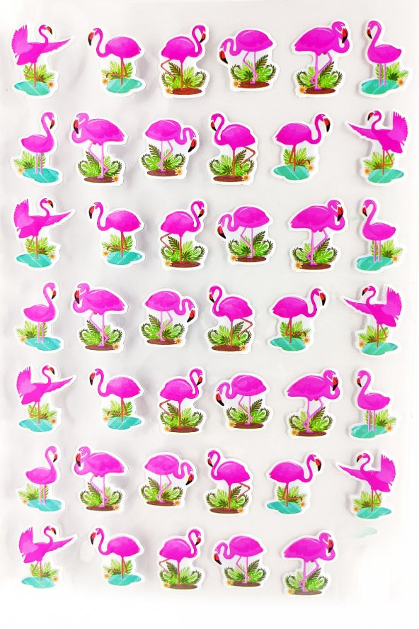 Sticker Kabartmalı A4 boyutunda Stiker Defter, planlayıcı etiket - (Lim230) - Flamingo ürün görseli 1