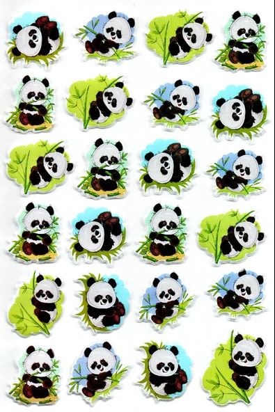 Sticker Kabartmalı A4 Boyutunda Stiker Defter, Planlayıcı Etiket -(Lim105)- Panda ürün görseli 1