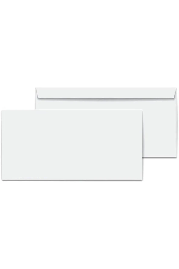 Diplomat Zarf Penceresiz 105 X 240 Mm Beyaz - 50 Adet ürün görseli 1