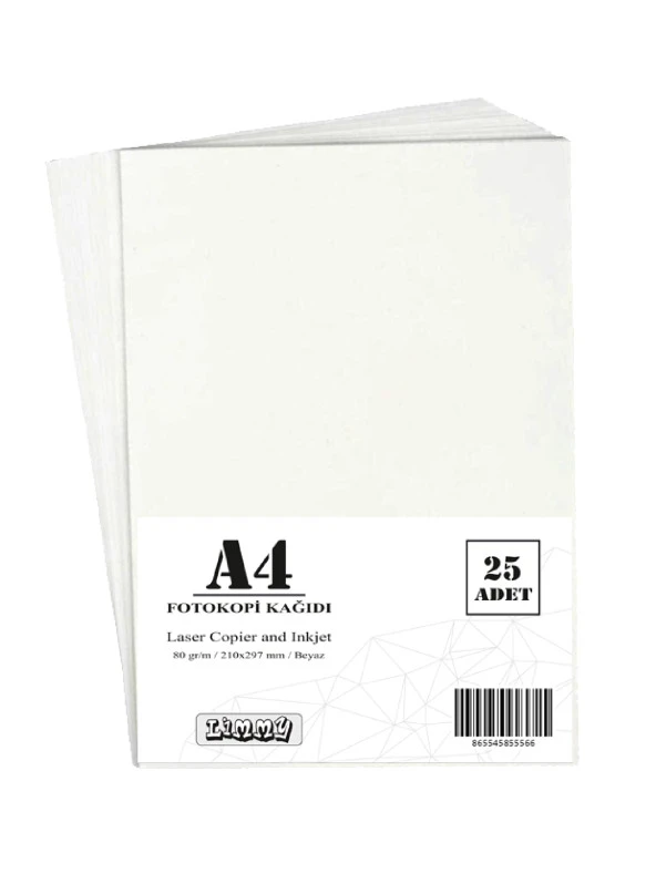 A4 Kağıdı 80 G/m Beyaz Fotokopi Kağıdı - 25 Adet ürün görseli 1