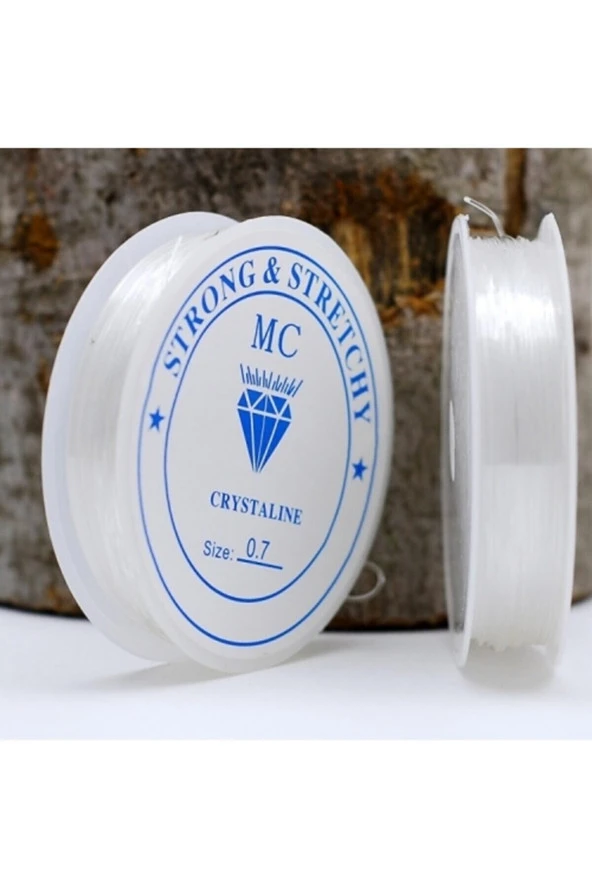 Şeffaf Misina 1 mm Esnek Silikon El İşi Takı Aksesuar Misinası - 1 Adet ürün görseli 1