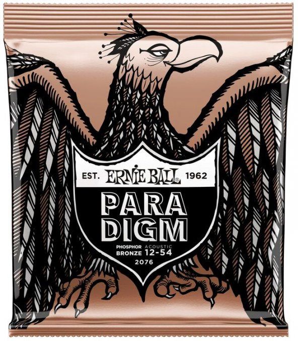 ERNIE BALL P02076 Paradigm Medium Light Fosfor Bronz 12-54 Akustik Gitar Tel Seti ürün görseli 1