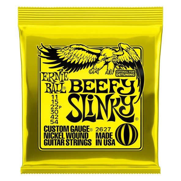 Ernie Ball P02627 Beefy Slinky Nickel 11-54 Elektro Gitar Teli ürün görseli 1