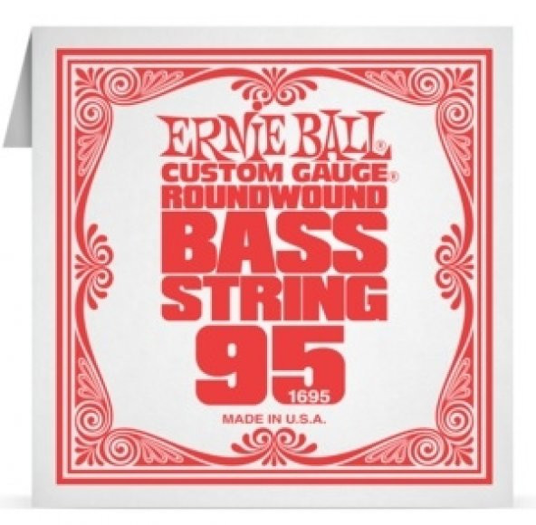 Ernie Ball P01695 .095 Nickel Wound Bas Tek Tel ürün görseli 1