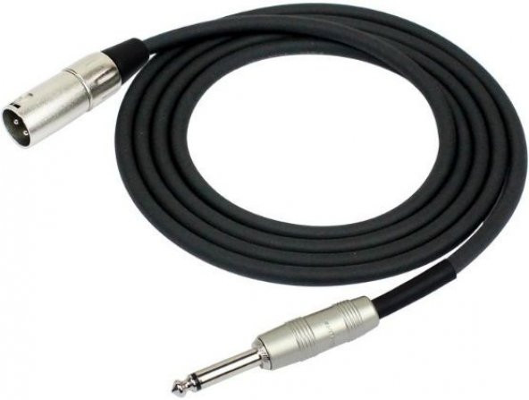 KIRLIN MP-481PR-3M-BK Mikrofon Kablosu Mono 3 metre ürün görseli 1