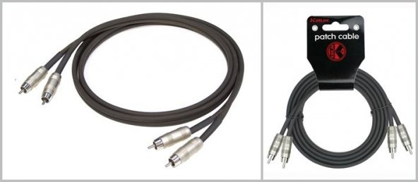KIRLIN AP-401PR-2M-BK 2 Metre RCA Ses Kablosu ürün görseli 1