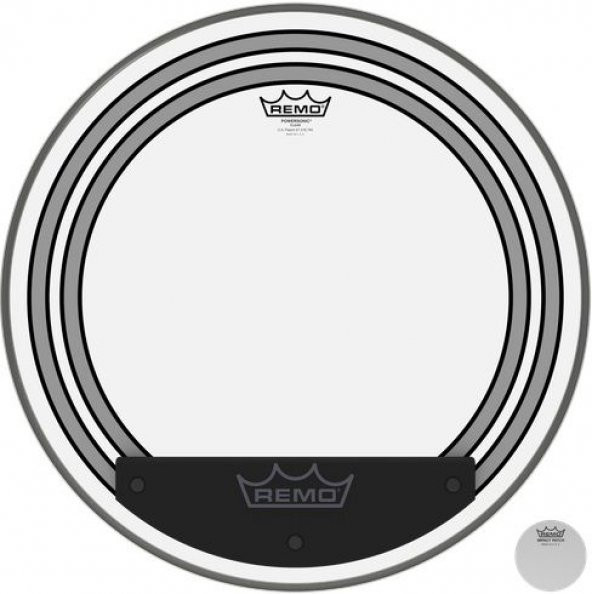 REMO PW-1320-00- Powersonic® Şeffaf 20" Bas Davul Derisi ürün görseli 1