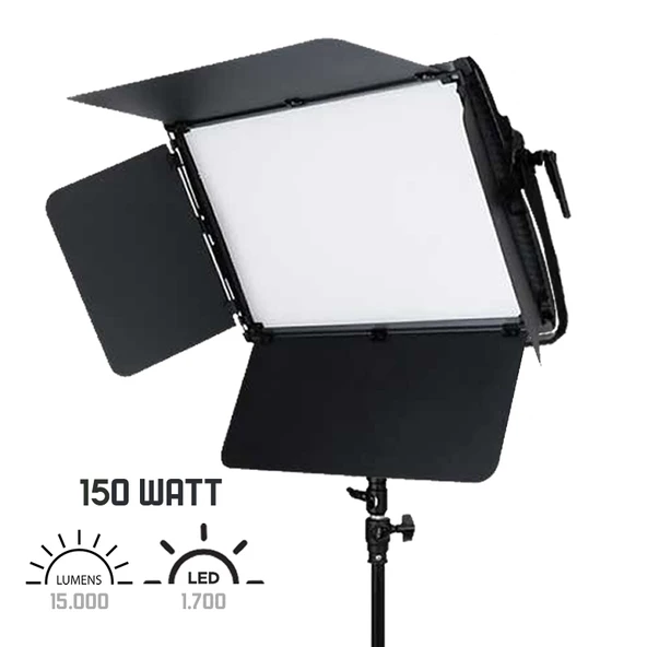 GDX CF-LED 1700W 150W BiColor CRI 95+ LED Video Işığı 1700 LED'li Çift V-Mount Uyumlu Stüdyo Panel LED ürün görseli 1