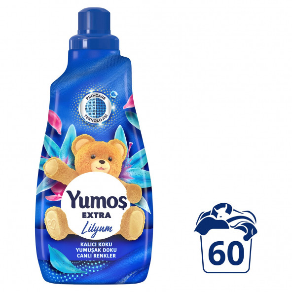 Yumoş Extra Konsantre Çamaşır Yumuşatıcısı Kalıcı Koku Renkliler İçin Lilyum 1440 ML 60 Yıkama ürün görseli 1