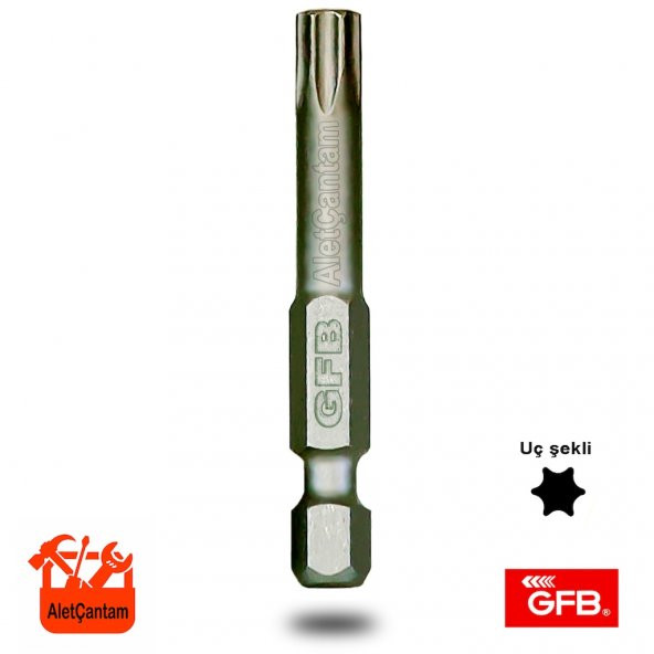 Bits Tork Uç Vidalama Torx Matkap Ucu  T15 X 50 Mm ürün görseli 1