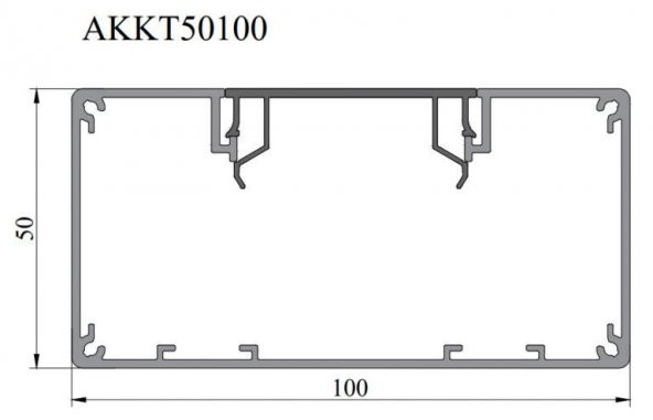 Boy 2Mt Süpürgelik Tip Alüminyum Kablo Kanalı - Resim 5
